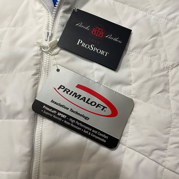 Brooks Brothers XL Pro Sport Primalfot NEW‎ w/tags Full Zip Jacket Zip Pockets - Picture 5 of 6